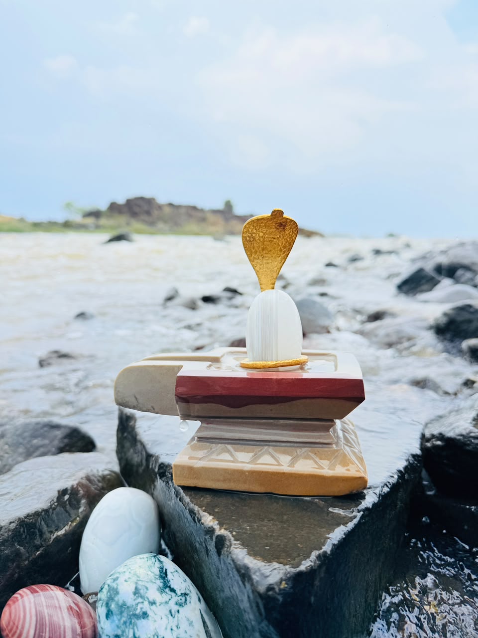 4 inch shivling 8 inch jaladhree