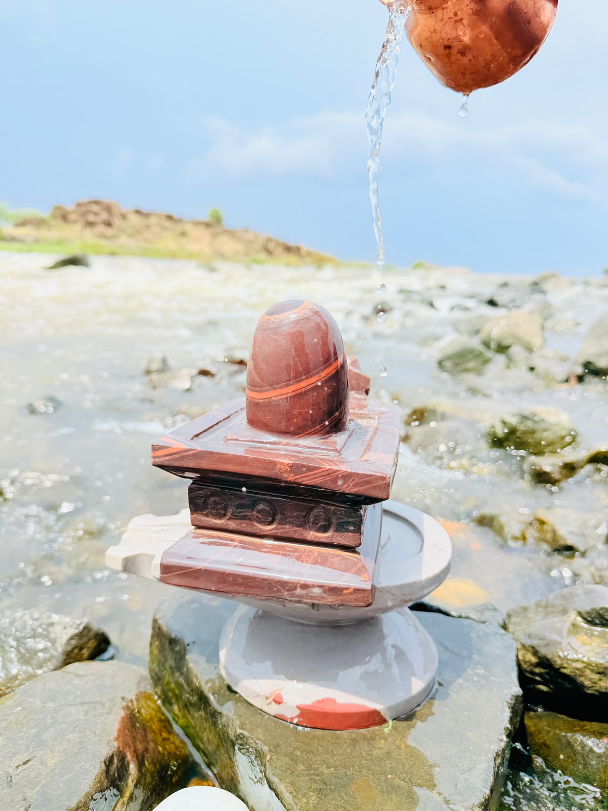 4 inch Shiwaling 8 inch jaladhree Gau mukha chokor jaladhree - Image 2